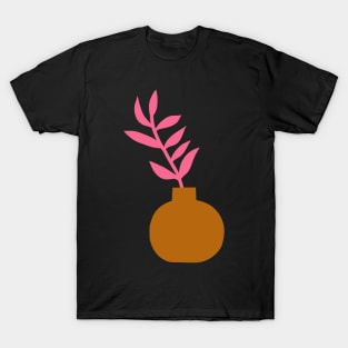 Colorful Terracotta Botanical in Yellow T-Shirt